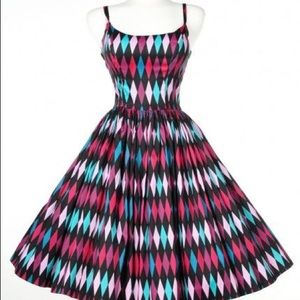 PUG Harlequin Jenny dress